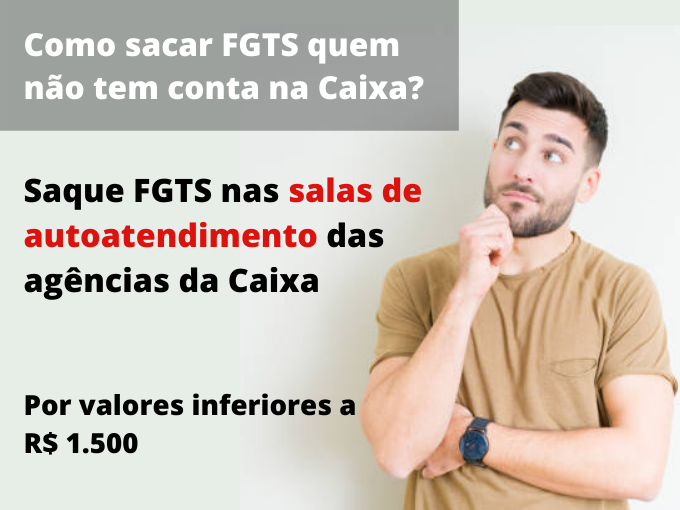 Como sacar FGTS quem não tem conta na Caixa_