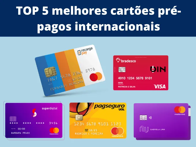 TOP 5 melhores cartões pré-pagos internacionais