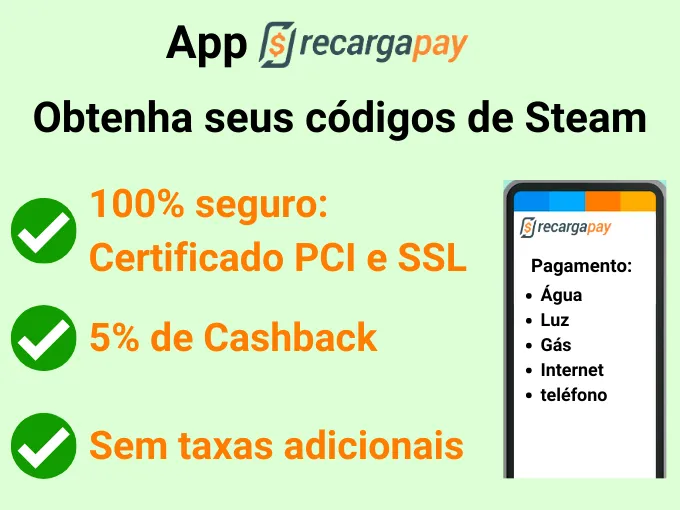 Obtenha seus códigos de Steam