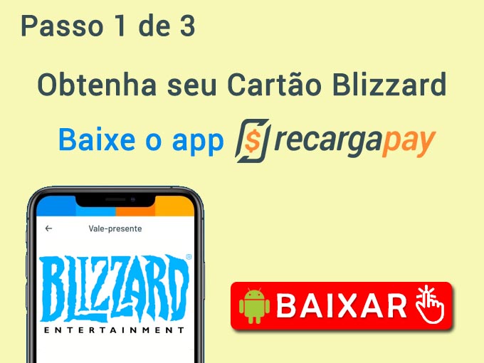 Gift Card Blizzard  Créditos para Jogos Blizzard - Xbr