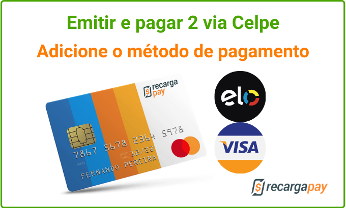 Selecione o método de pagamento