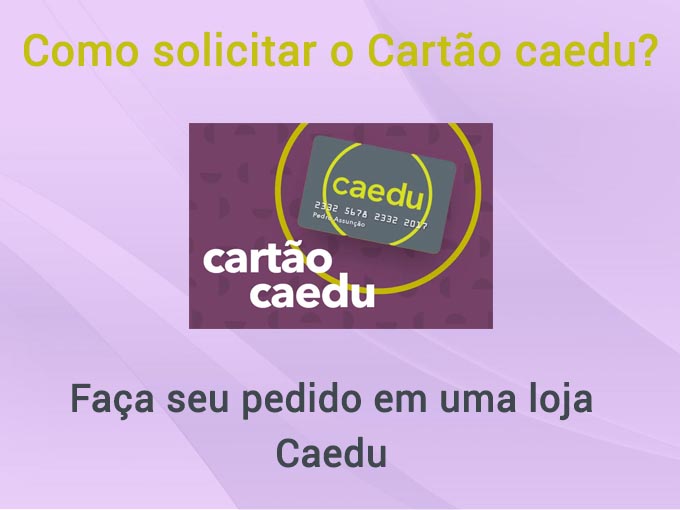 solicitar cartao caedu