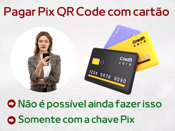 Pagar Pix QR Code com cartão de crédito