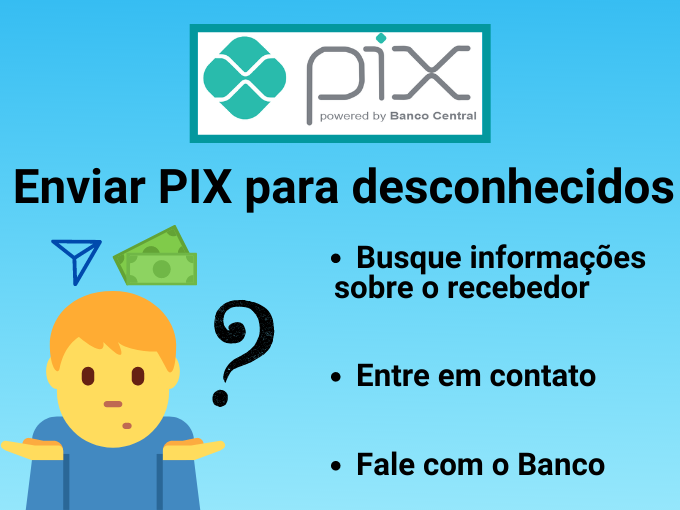 Fiz a transferência do PIX para uma pessoa que eu não conheço, como proceder?