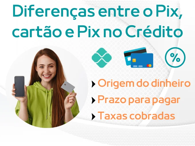 Qual a diferença entre o Pix normal, transformar o limite do cartão em Pix e o cartão de crédito normal?
