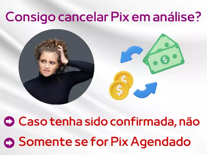 É possível cancelar Pix em análise?